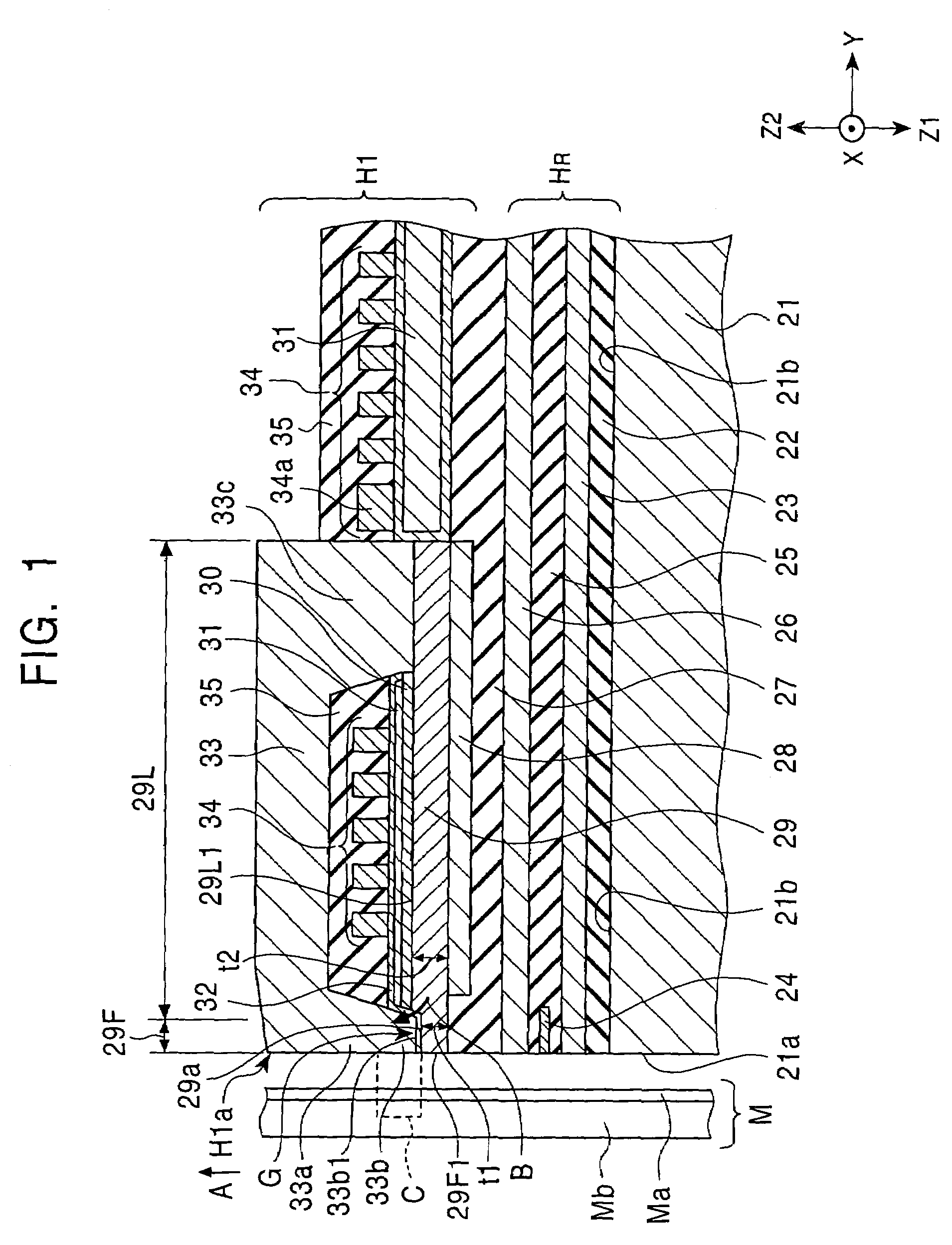 Perpendicular magnetic recording head and method for manufacturing the same