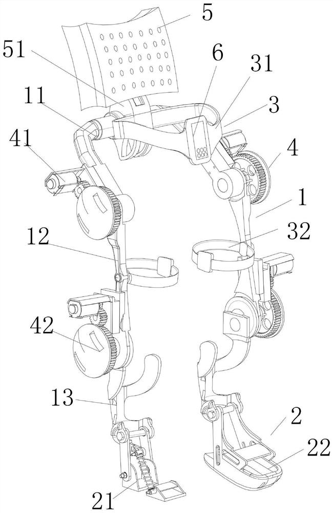 A training auxiliary device for traditional Chinese medicine orthopedics