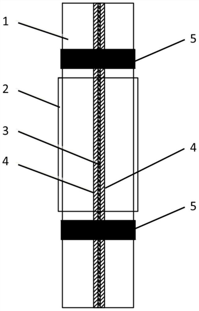 Method and device for protecting optical cable outside oil well casing