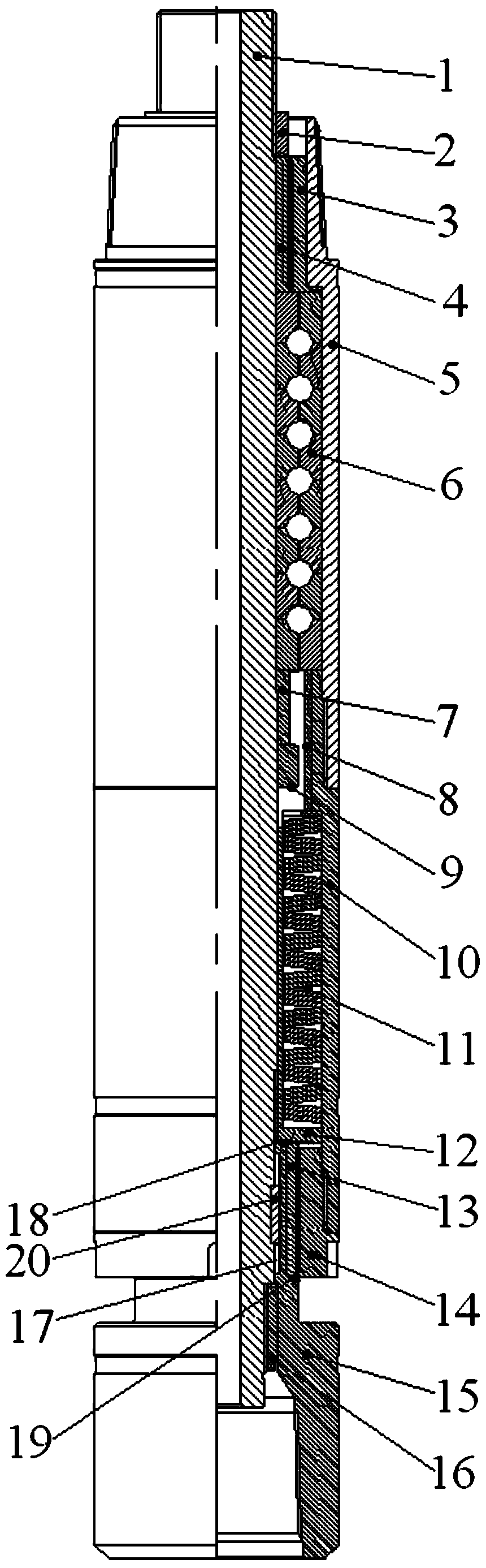 A buffer energy storage device for protecting downhole screw drilling tool and drill bit combination