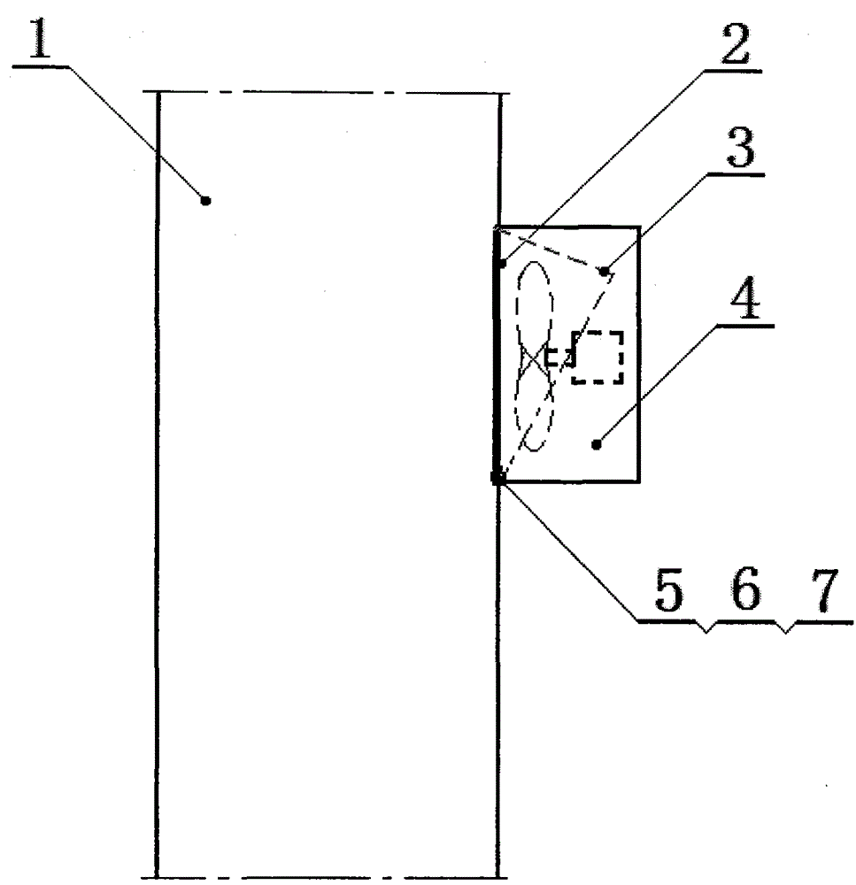 A fan panel for high -rise housing flue