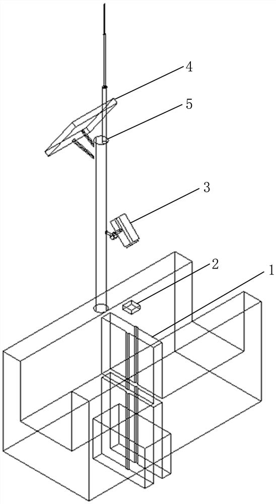 Inflow-controllable field crop irrigation water consumption measuring system intelligent device