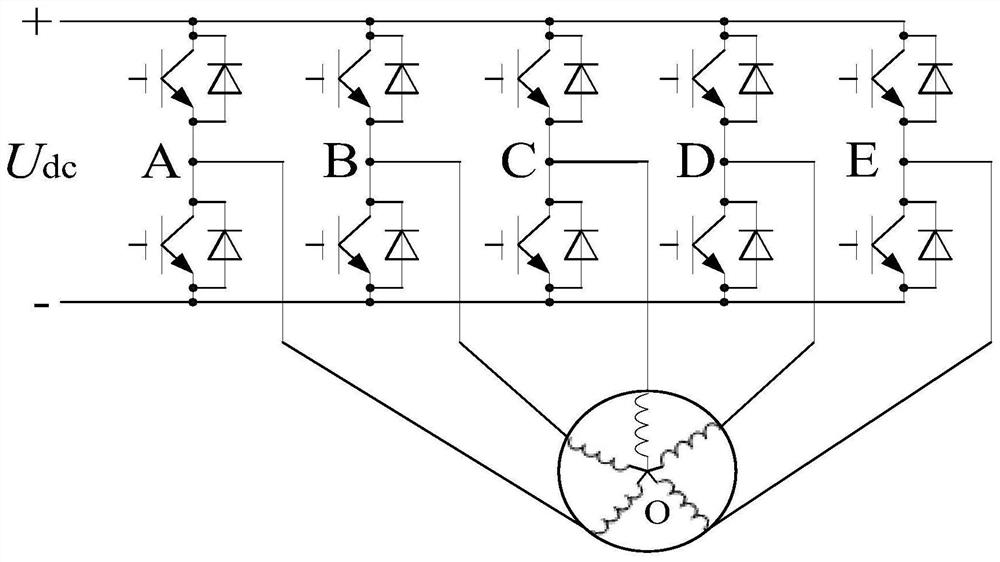 Direct torque control method for five-phase permanent magnet synchronous motor with one-phase fault