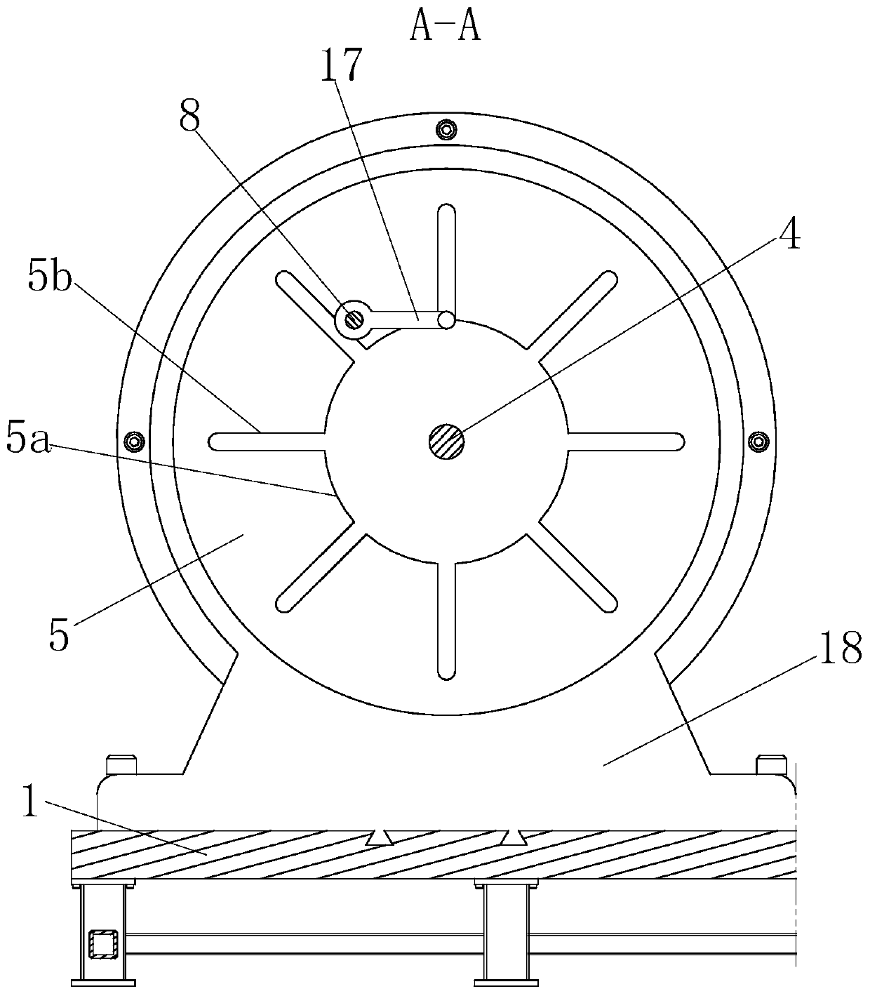 Arc surface drying device for cylindrical part