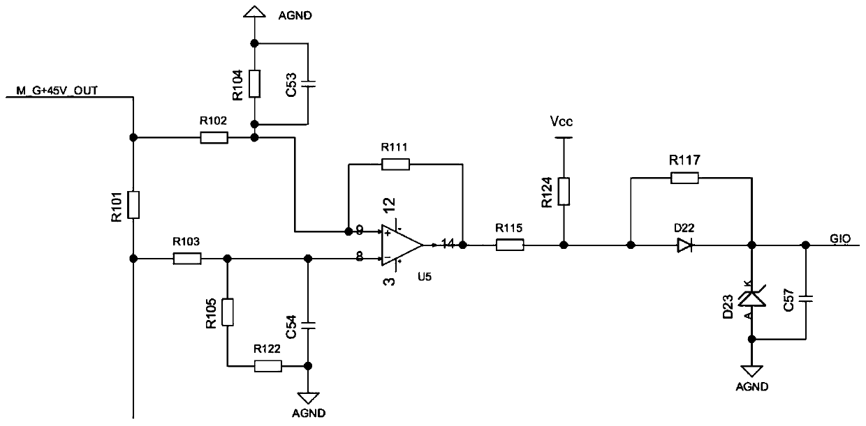 A low-voltage DC bus bridge arm short-circuit fault protection circuit