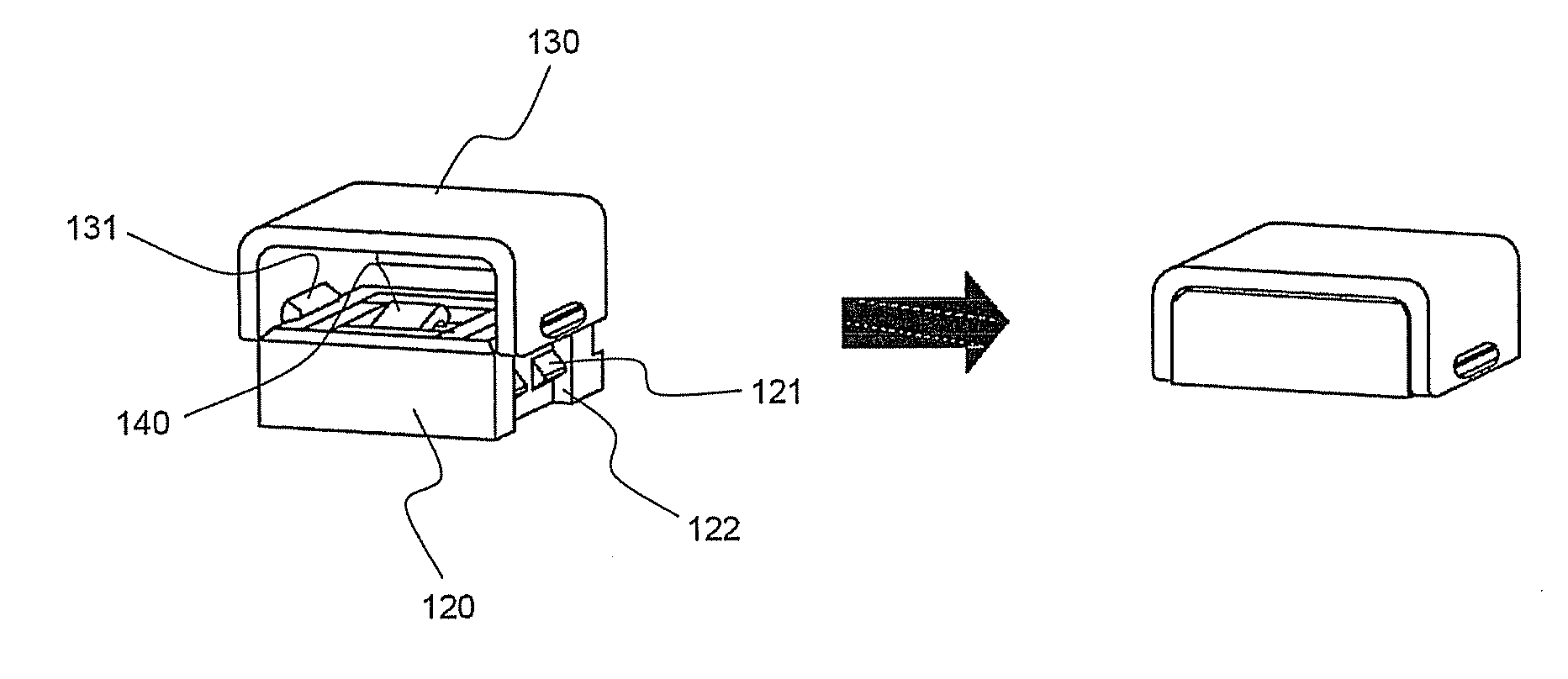 Prefabricated PCM and battery pack containing the same