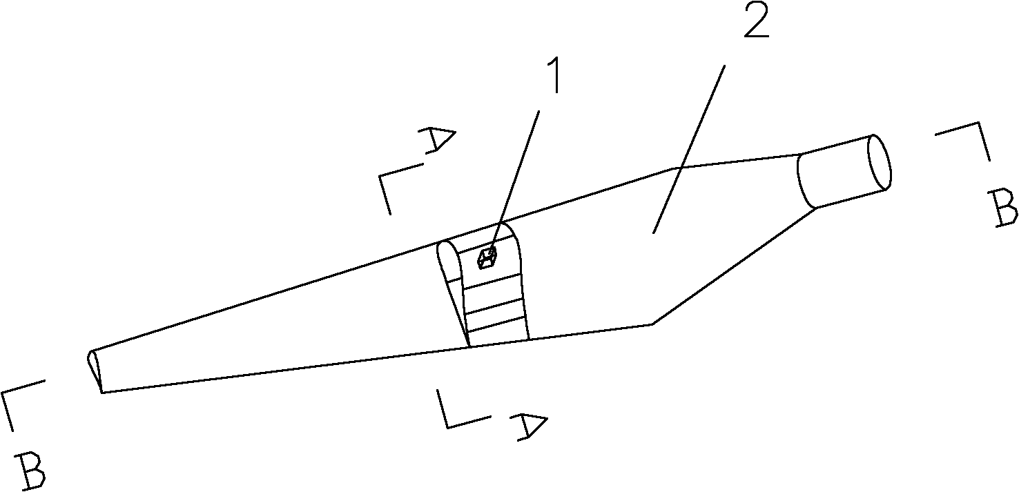 Blade structure for wind driven generator