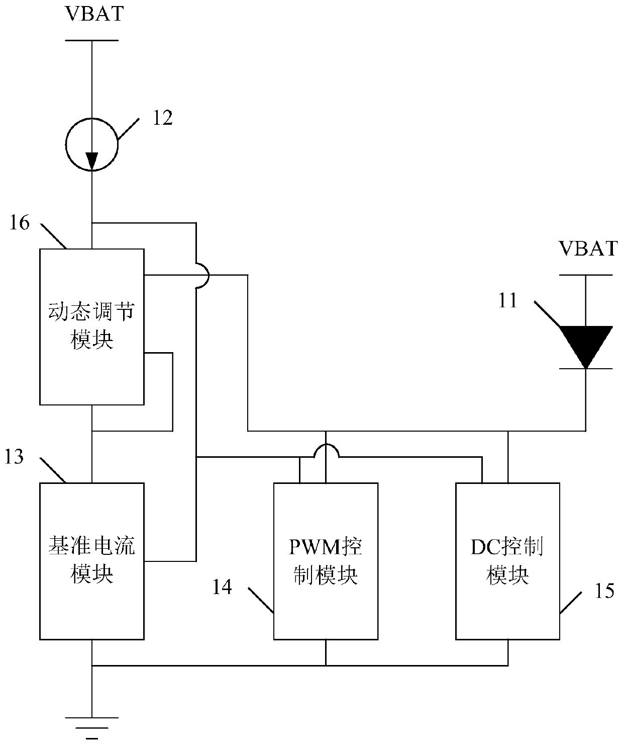 Matrix-type high-resolution low-EMI LED driving circuit