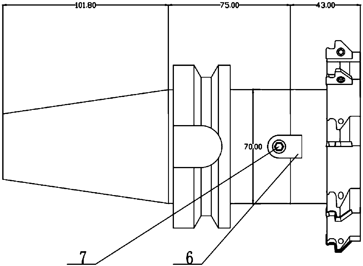 Pulling and milling machining method for large-diameter non-standard right-handed rotation inner thread
