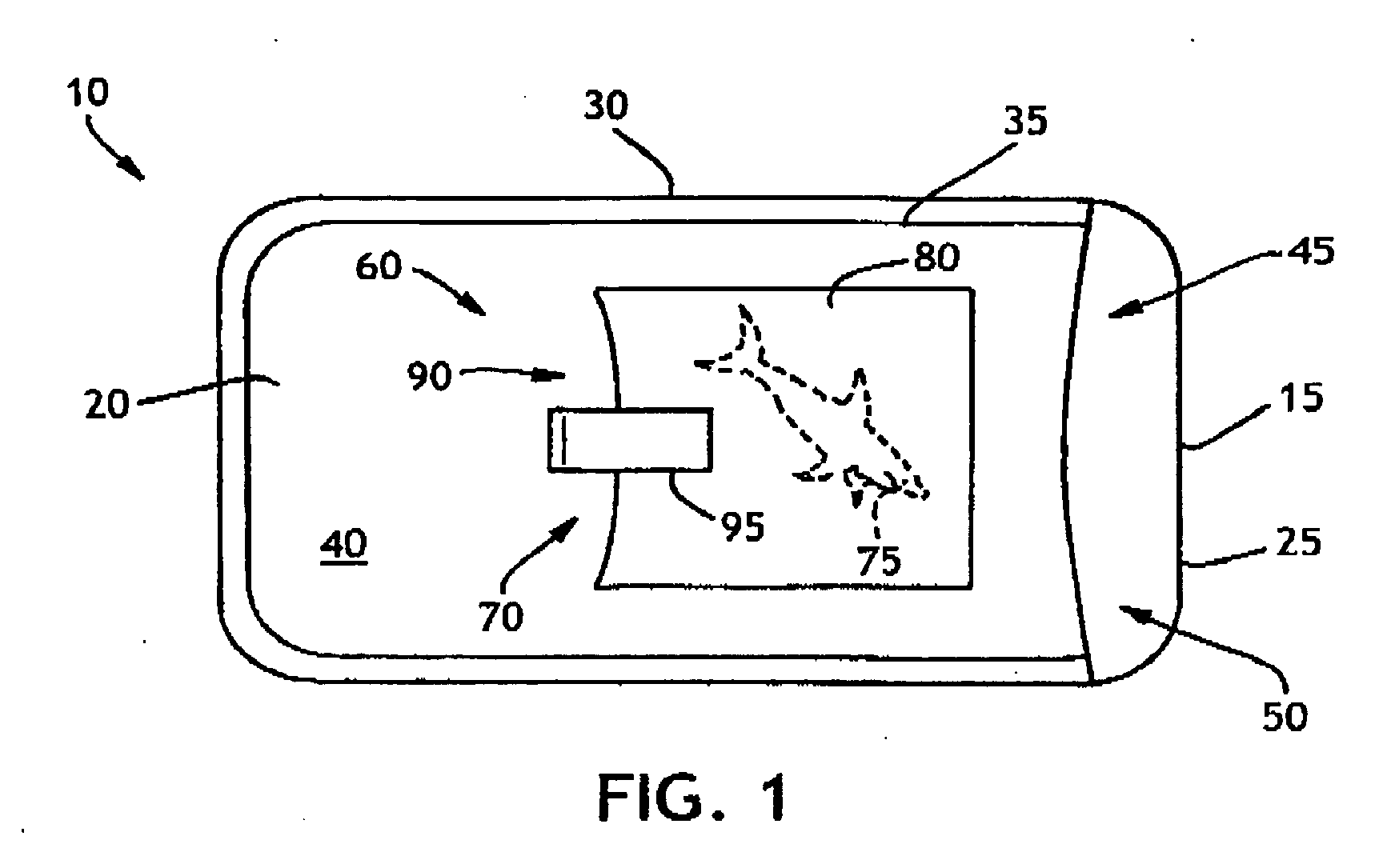 Cleansing device with inclusion