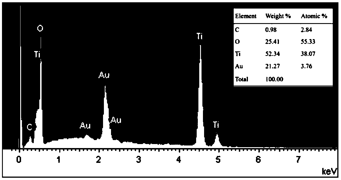 Gold nanowire modified titanium dioxide nano pillar array SERS substrate material as well as preparation method thereof and application thereof