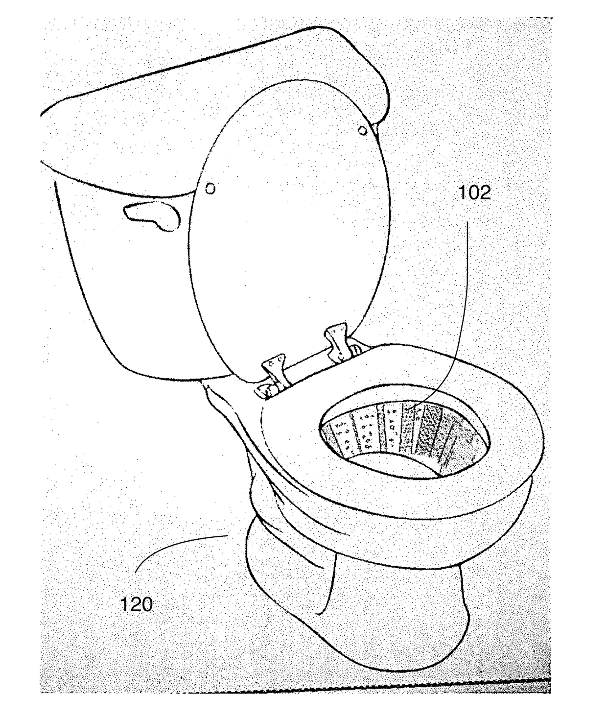 Retractable urine-splash mitigating device