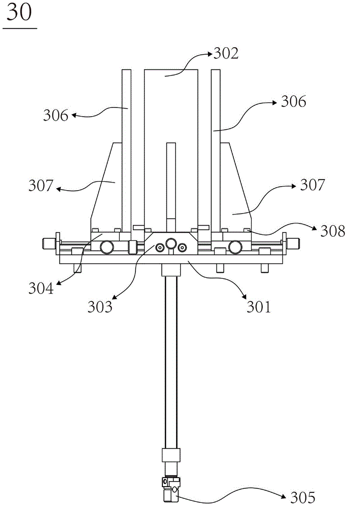 Automatic placement and correction device for lining cloth and application method thereof