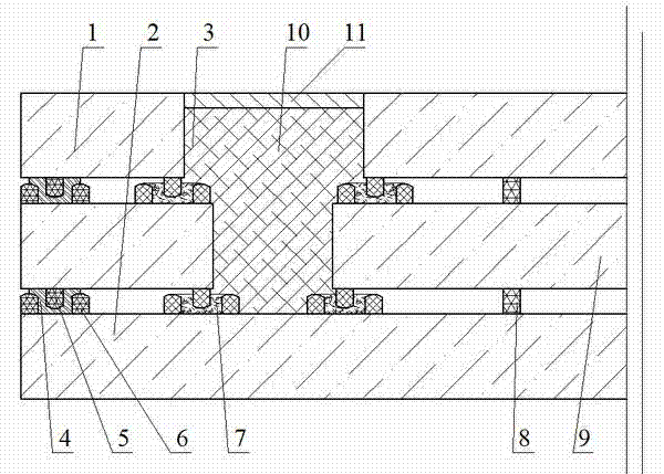 Glass-welded sealed plain double-vacuum-layer glass with edges sealed by sealing strips and manufacturing method thereof