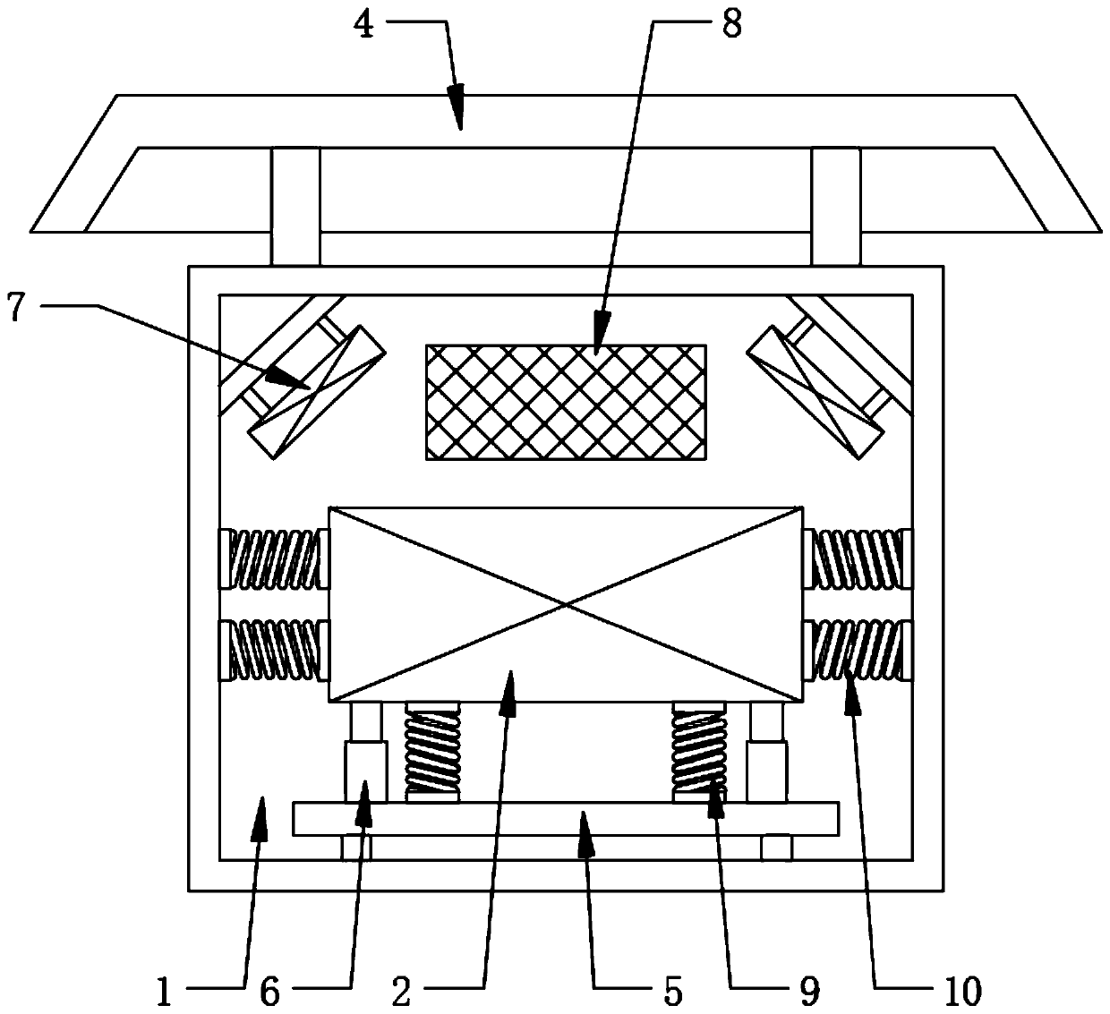 Moisture-proof and shock-absorbing communication equipment