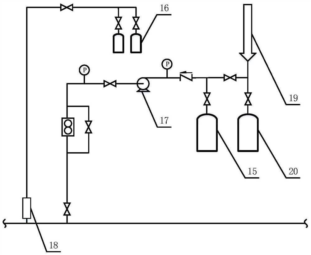 Device and method for flow law research and corrosion simulation test of hydrogen-doped natural gas pipeline