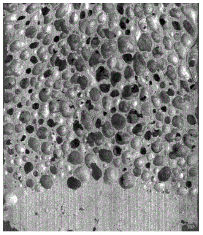 A method for preparing aluminum-based foam material by negative pressure foaming