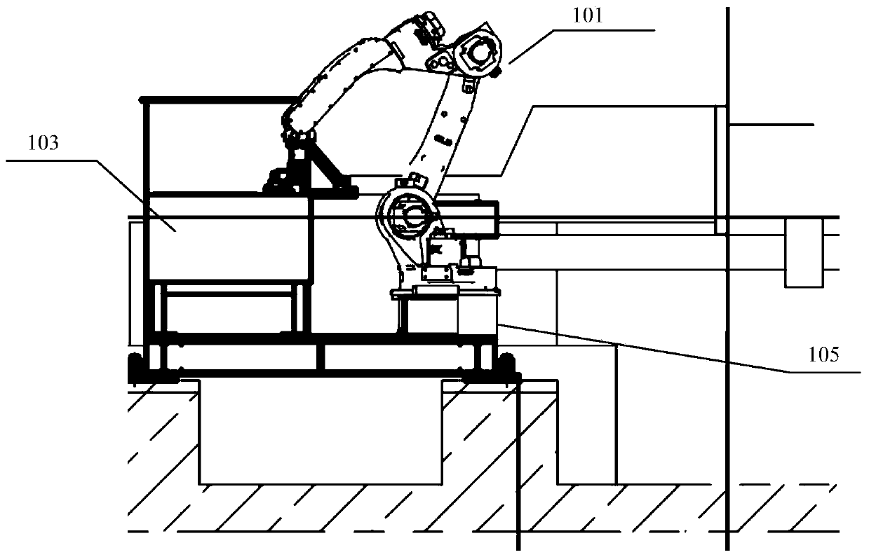Intelligent plate welding device and method for end surface of steel bundle