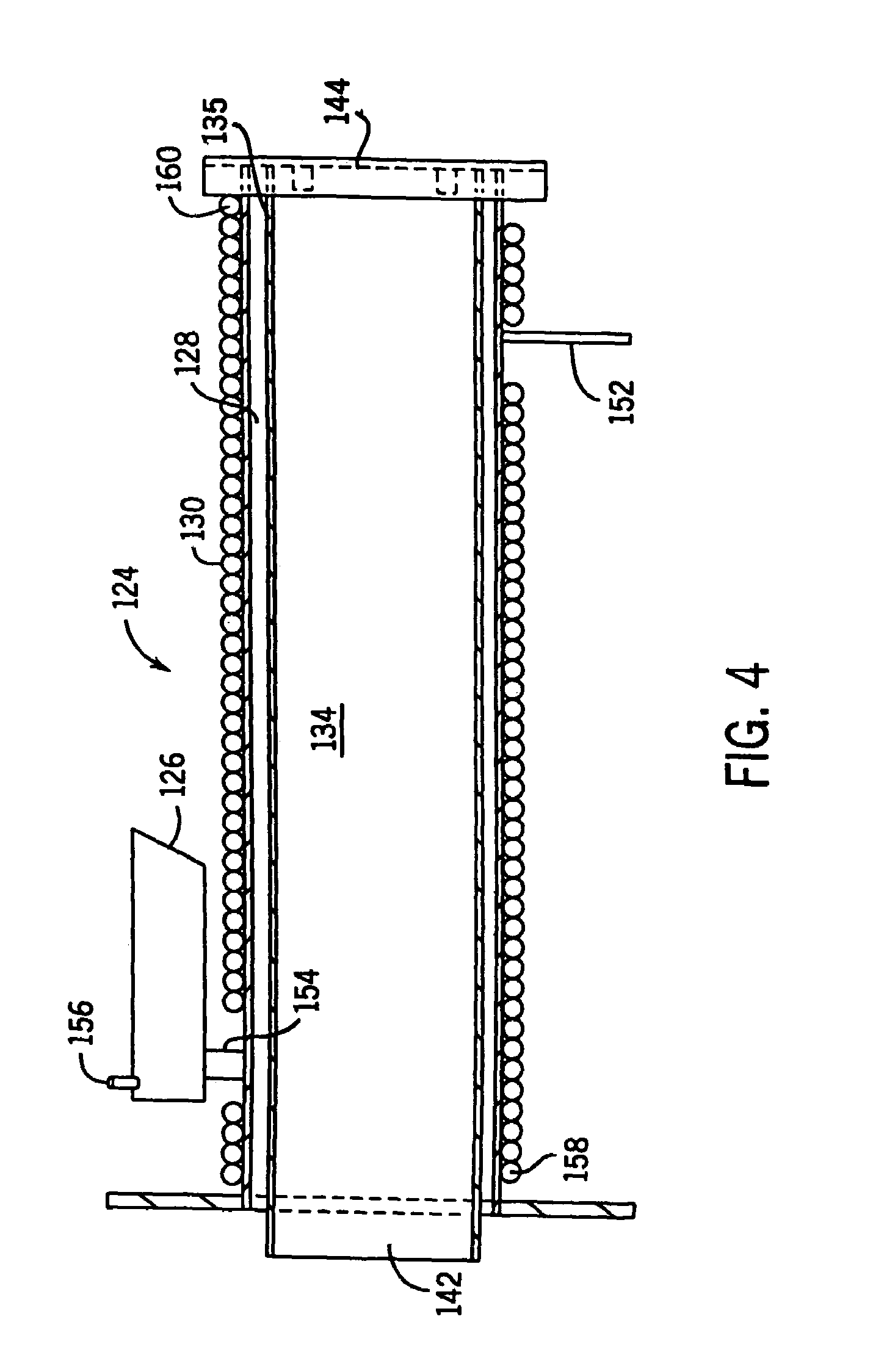 Ice cream machine including a controlled input to the freezing chamber