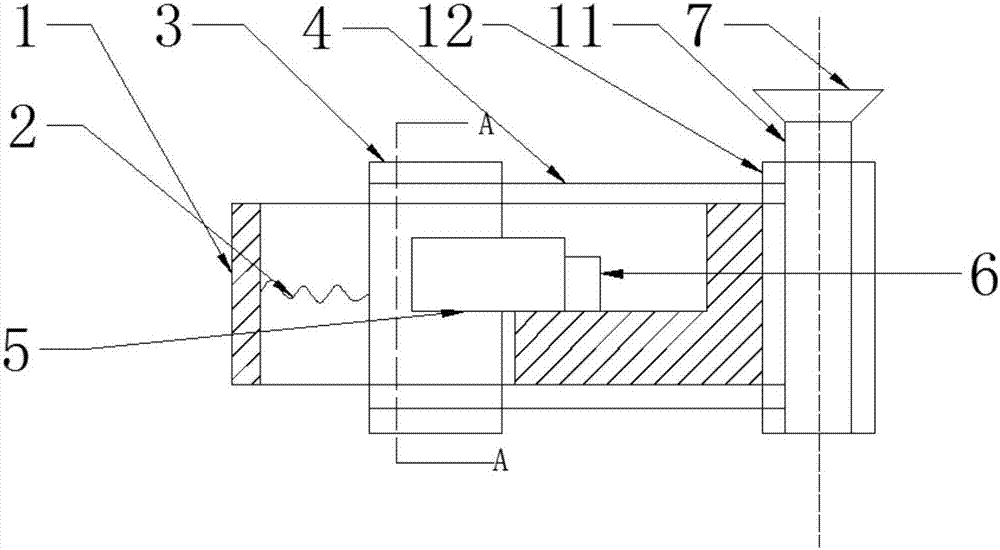 Testing device of radial rigidity of piston ring