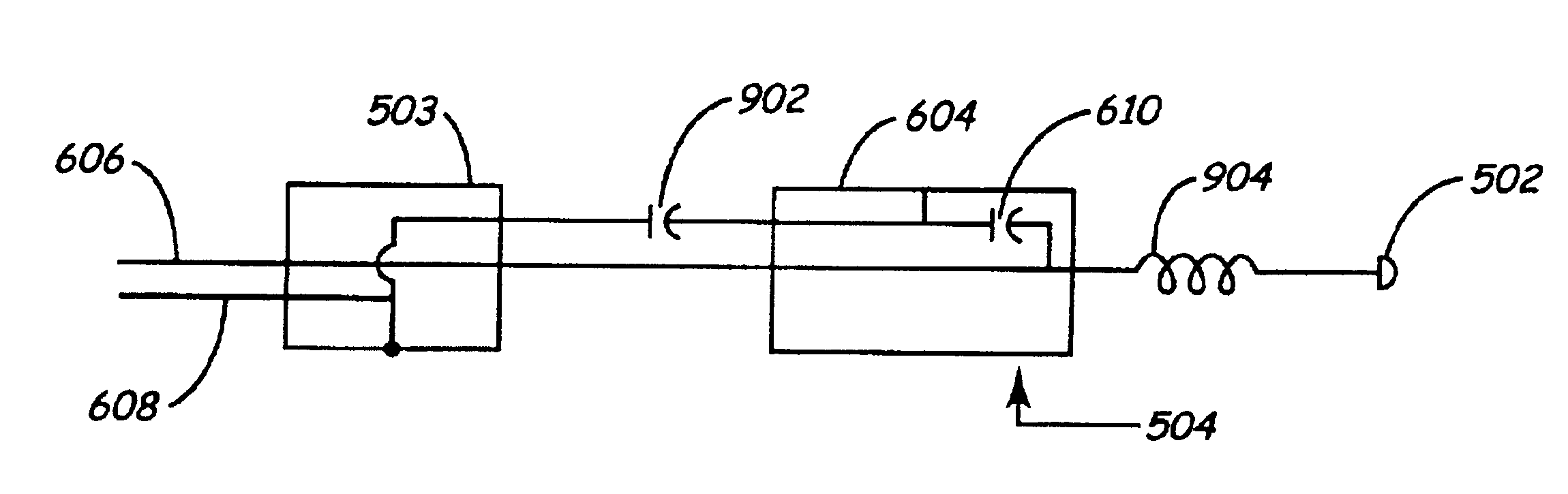 Method and apparatus for shunting induced currents in an electrical lead