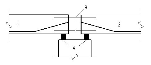 Method for constructing continuous U-shaped beams