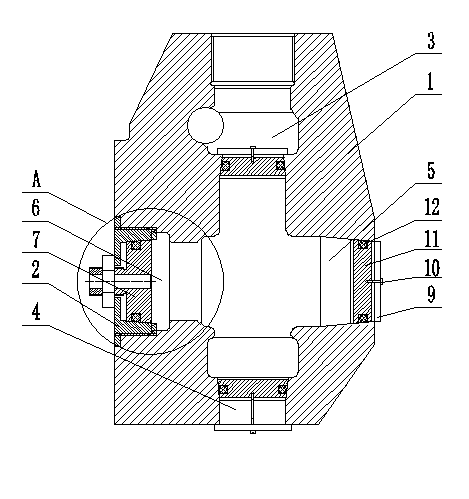 Pump head self-enhancing seal structure and self-enhancing device for pump head