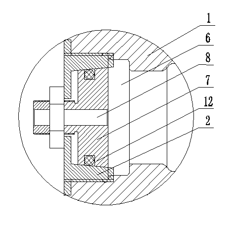 Pump head self-enhancing seal structure and self-enhancing device for pump head