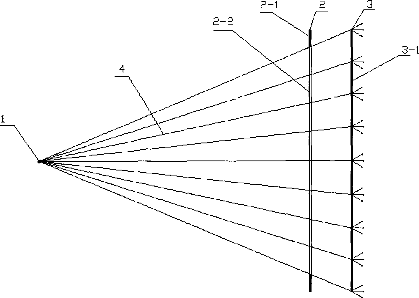 LCD splicing display device and large screen splicing display system thereof