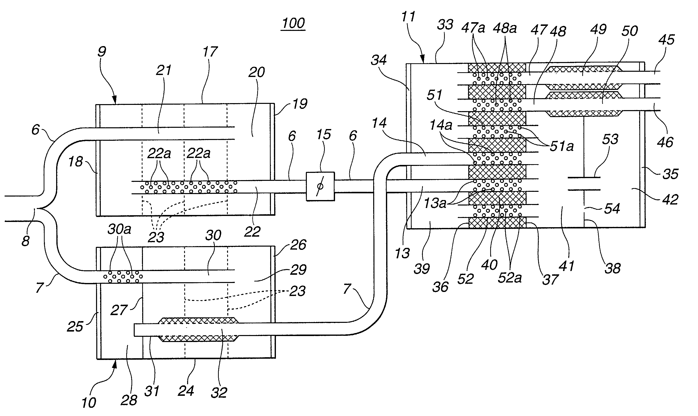 Controllable muffler system for internal combustion engine