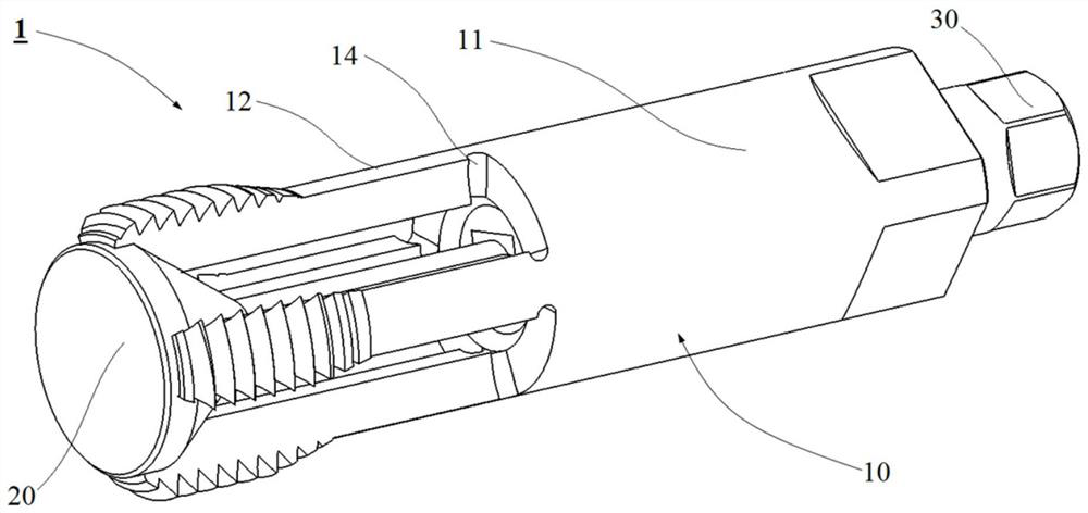 Screw tap device for repairing internal thread