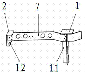 Assembled semi-trailer frame