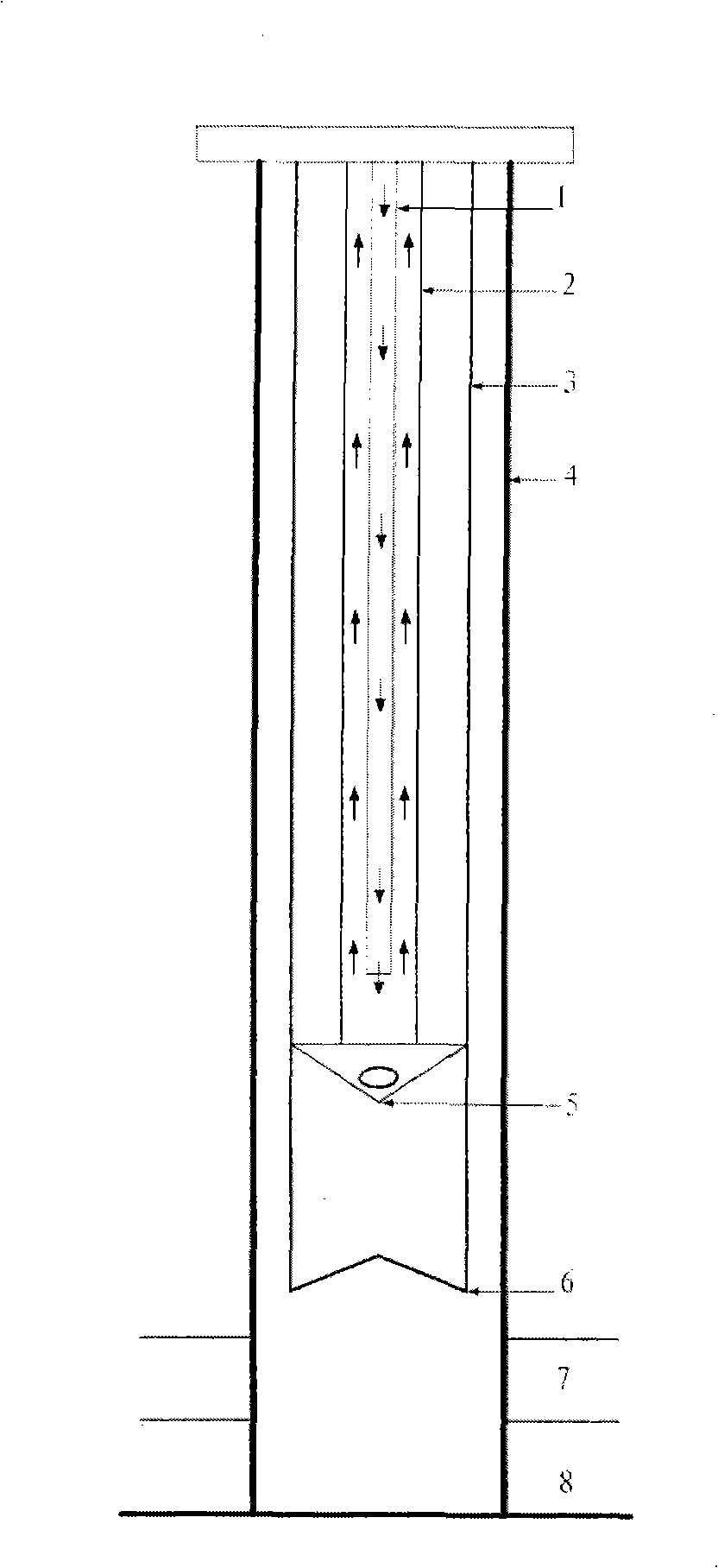 Hermetic, circular, heating and energy saving process and device for extracting super thick oil by saturated vapor in hollow rod