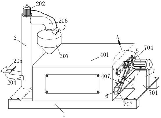 A convenient garlic screening machine and its application method