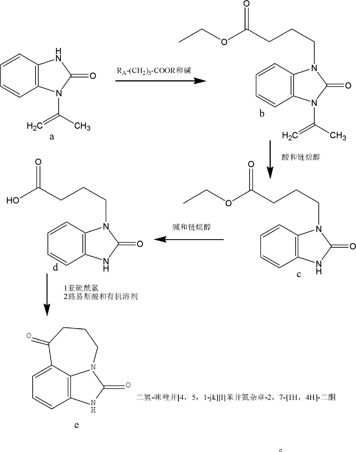 Preparation method of 1-isopropenyl-2-benzimidazolone