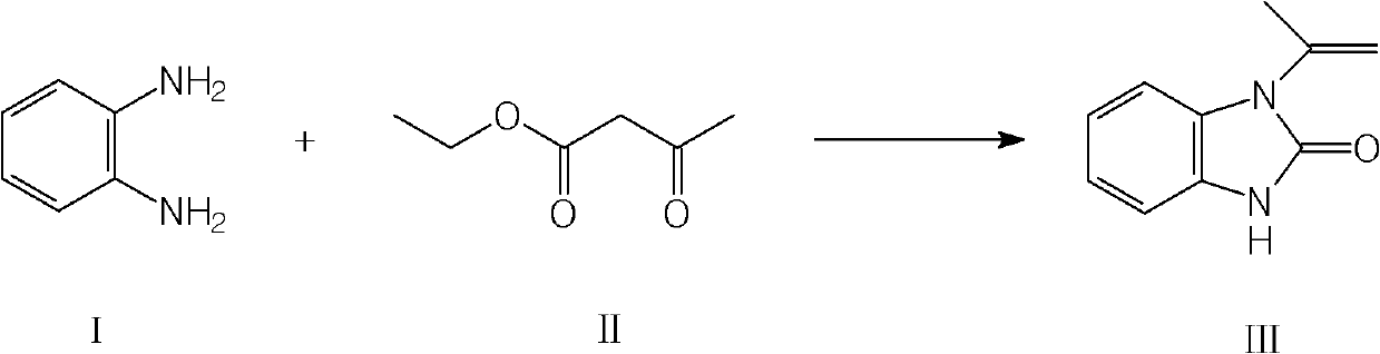 Preparation method of 1-isopropenyl-2-benzimidazolone