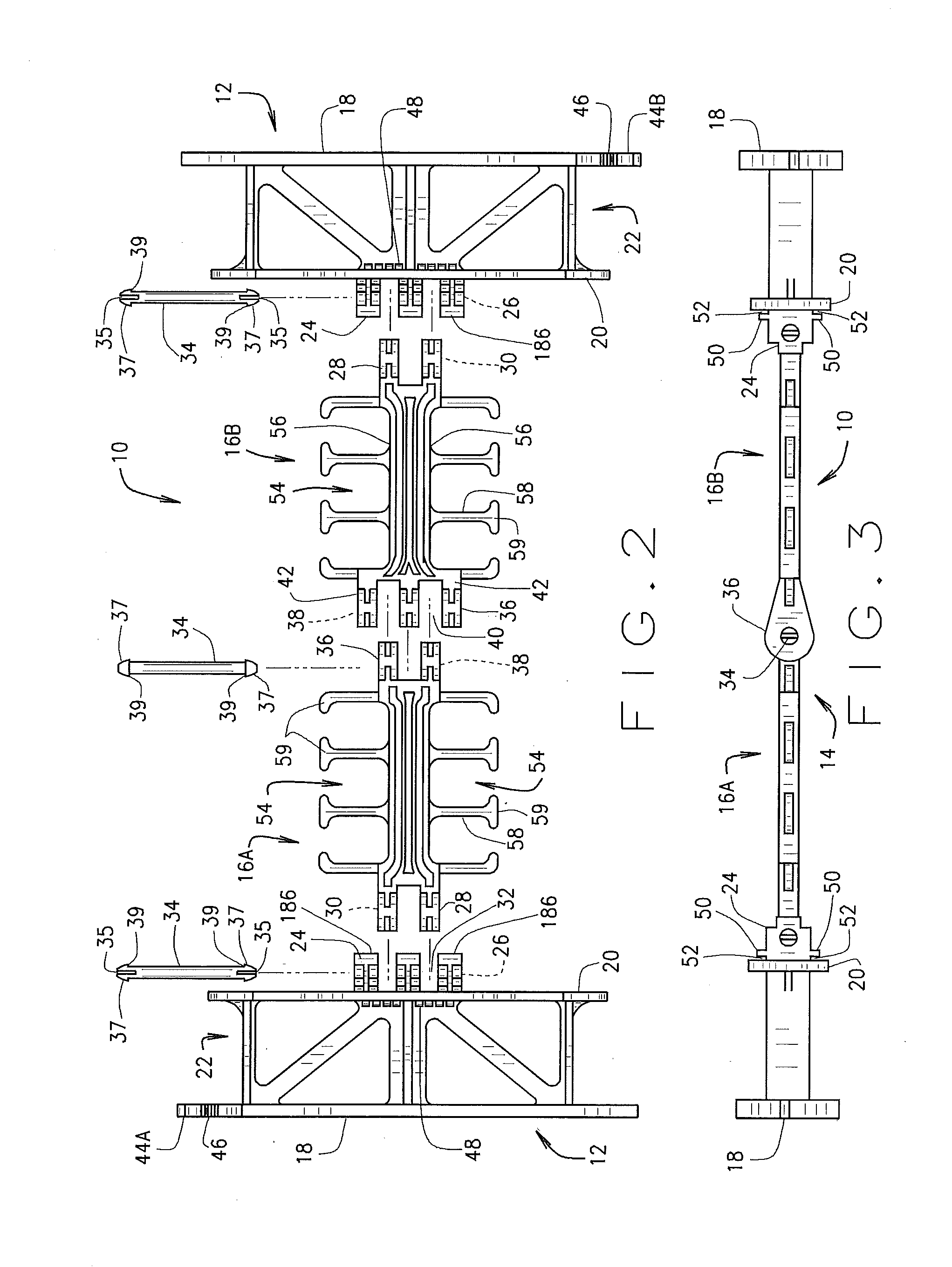 Insulating concrete form (ICF) system with tie member modularity