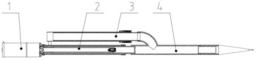 Lifting fire truck boarding structure with puncture function