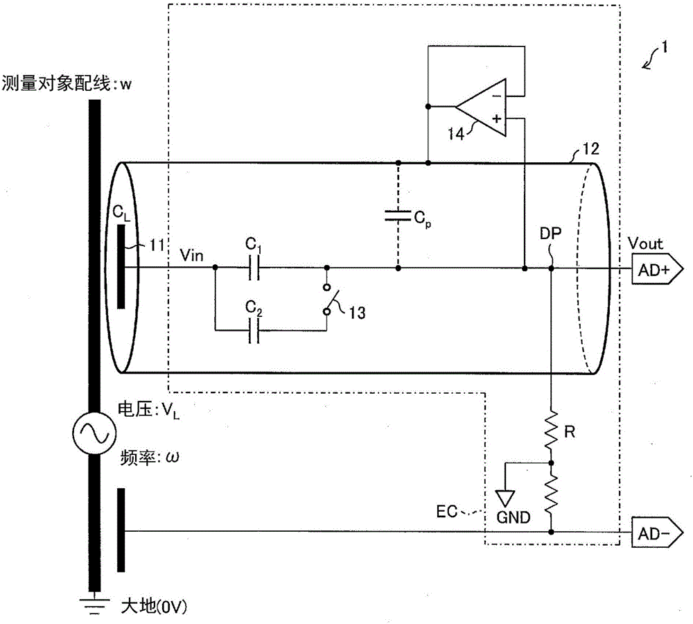 Non-contact voltage measuring apparatus