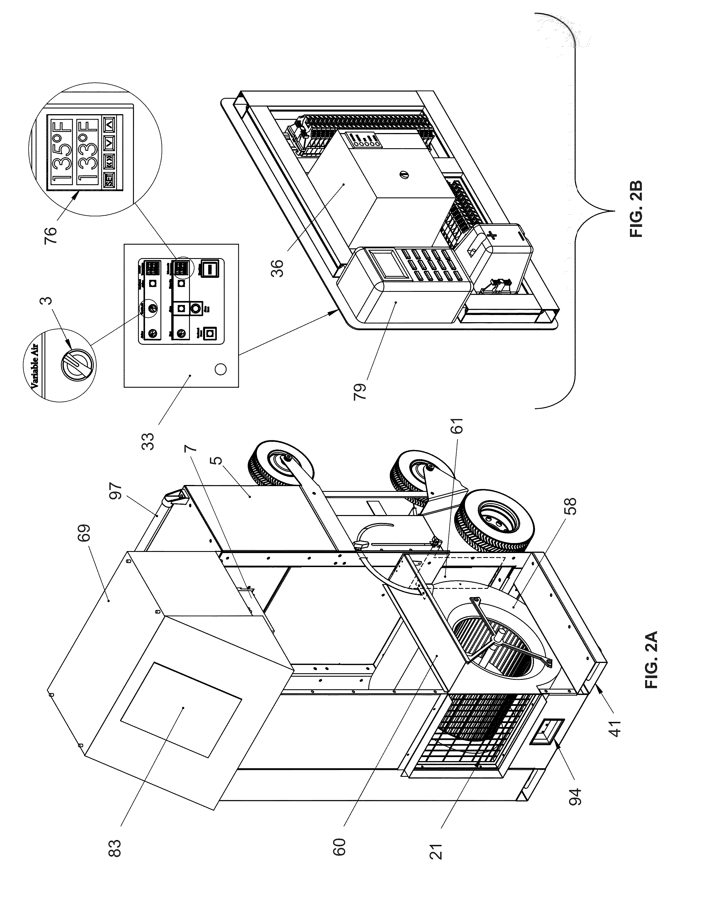 Multi-component system for treating enclosed environments