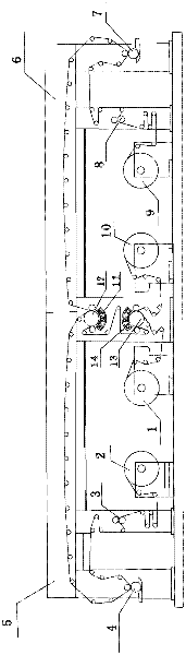 Roll-to-roll laser holographic image embossing transfer production line and production process thereof