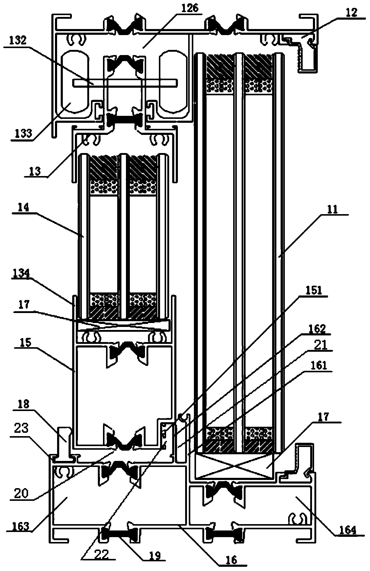 Suspended single push and pull energy-saving window