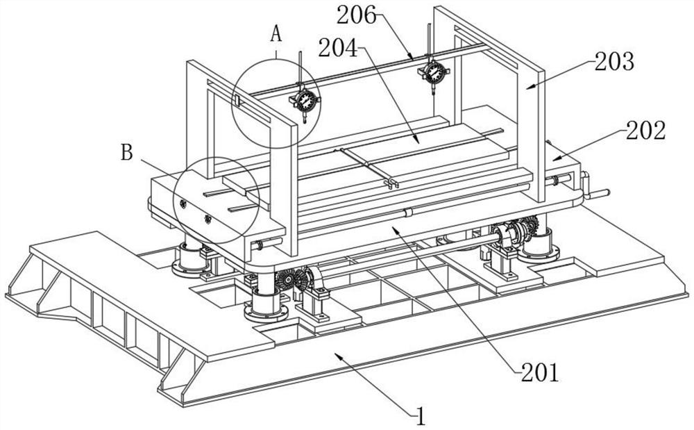 Positioning assembly suitable for electromechanical equipment mounting