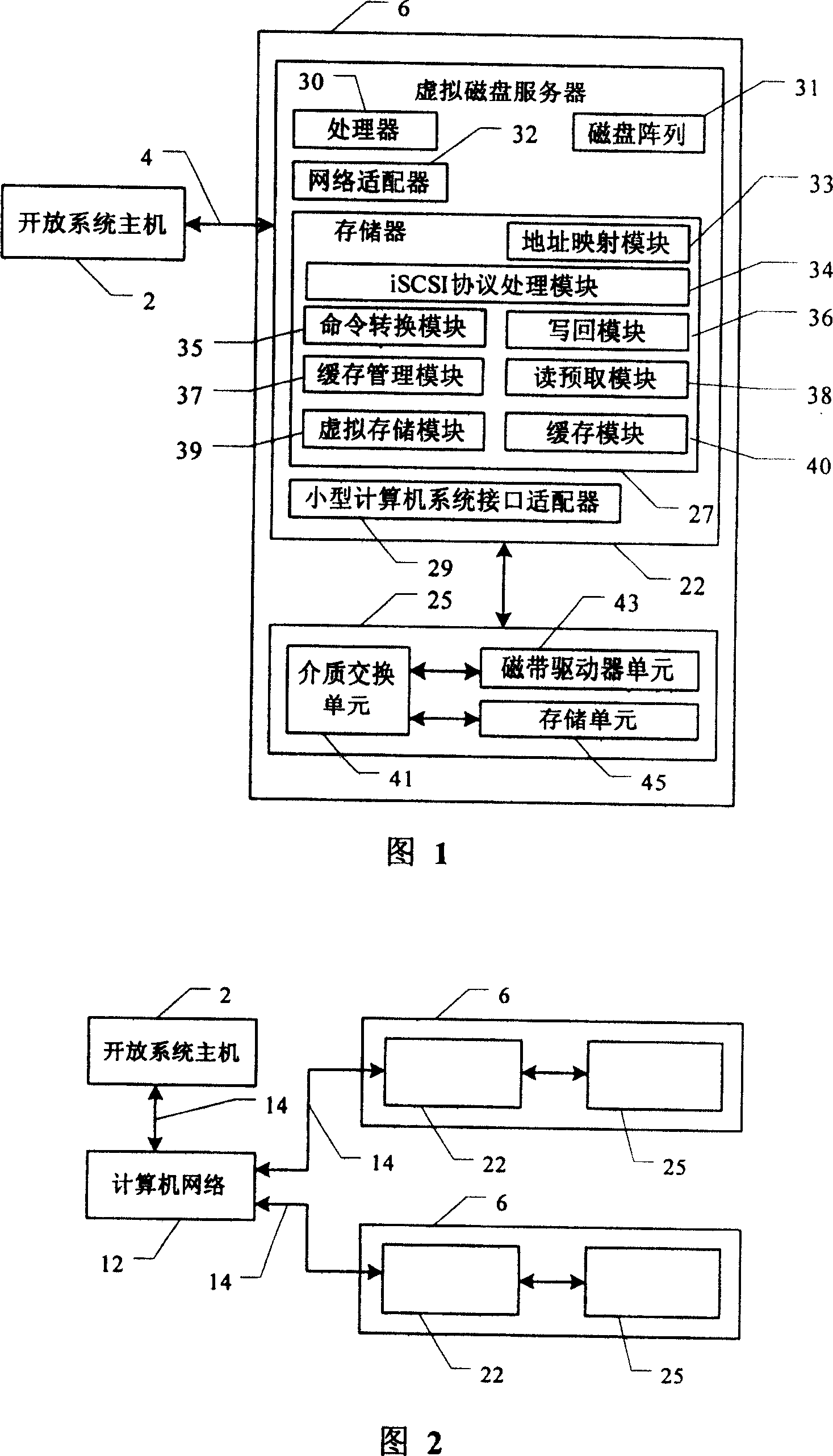 Super large capacity virtual magnetic disk storage system