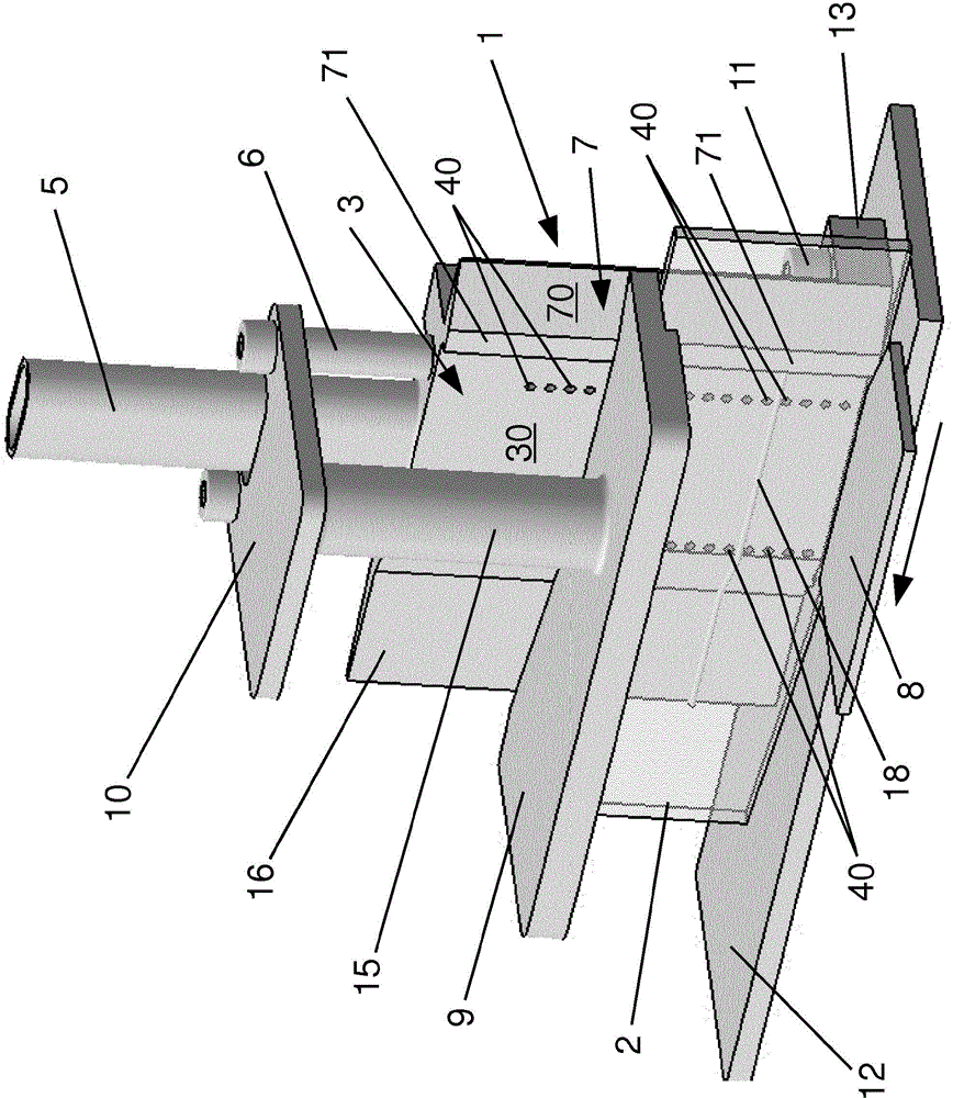 Nozzle arrangement for an edge strip applying device for supplying hot air to an edge strip or workpiece which is adhesive-free and can be activated by heat or which is coated with a hot-melt adhesive, and edge strip applying device comprising a nozzle arrangement