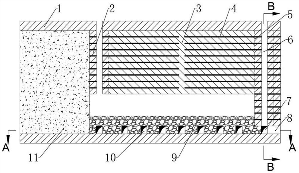 Mining device of steeply inclined thin ore deposit and deep hole rock drilling stage chamber method using same