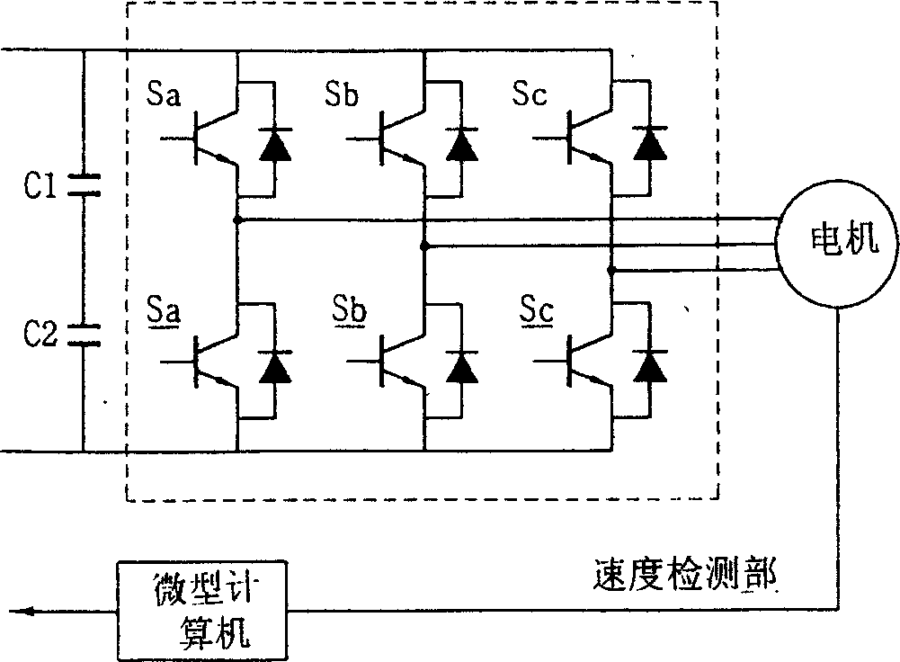 Rotor position detecting method of brushless DC motor having no sensor