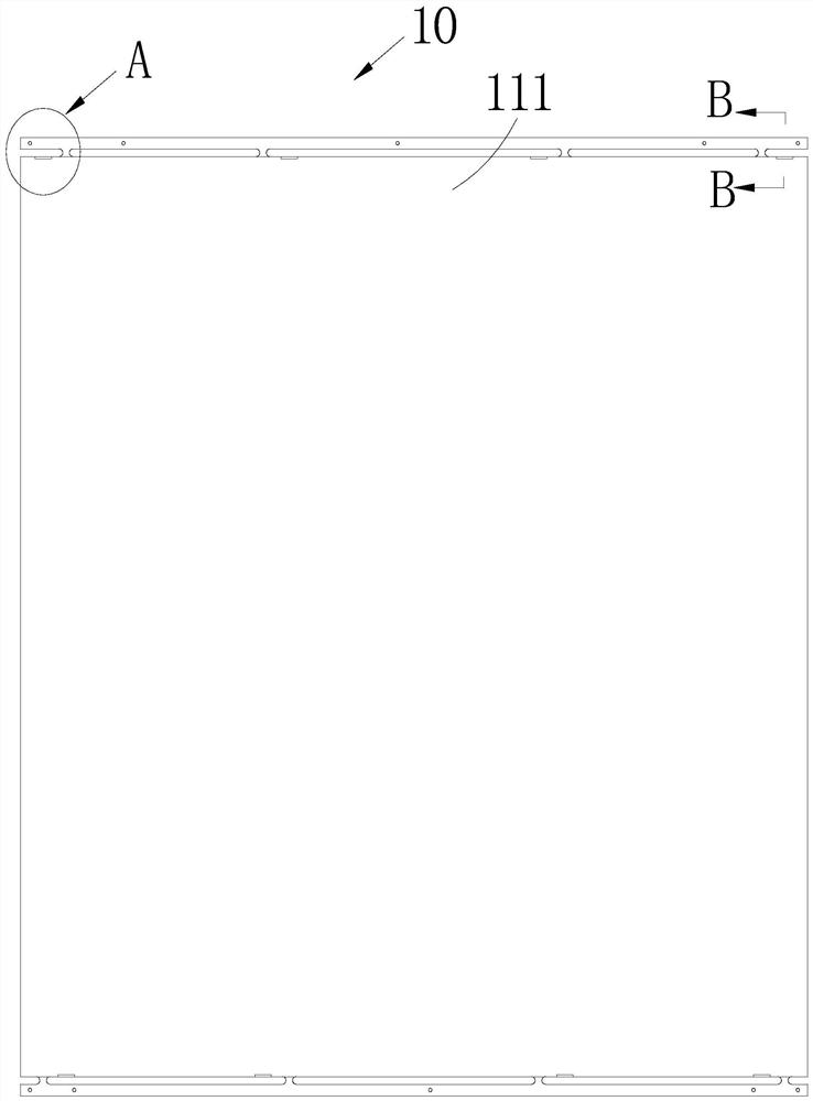 Display lamp panel and splicing method thereof