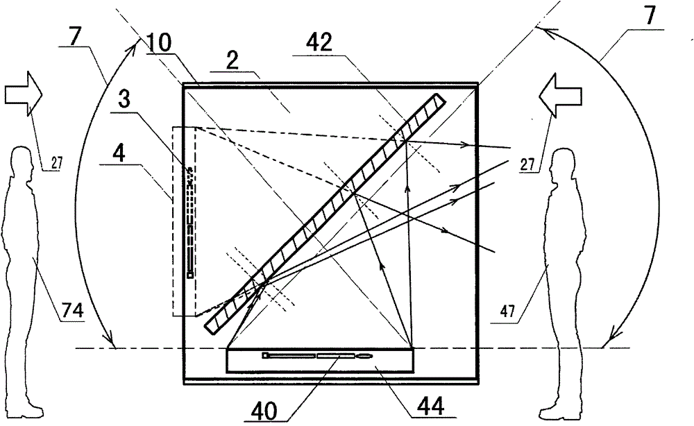 Method and device for transparent imaging