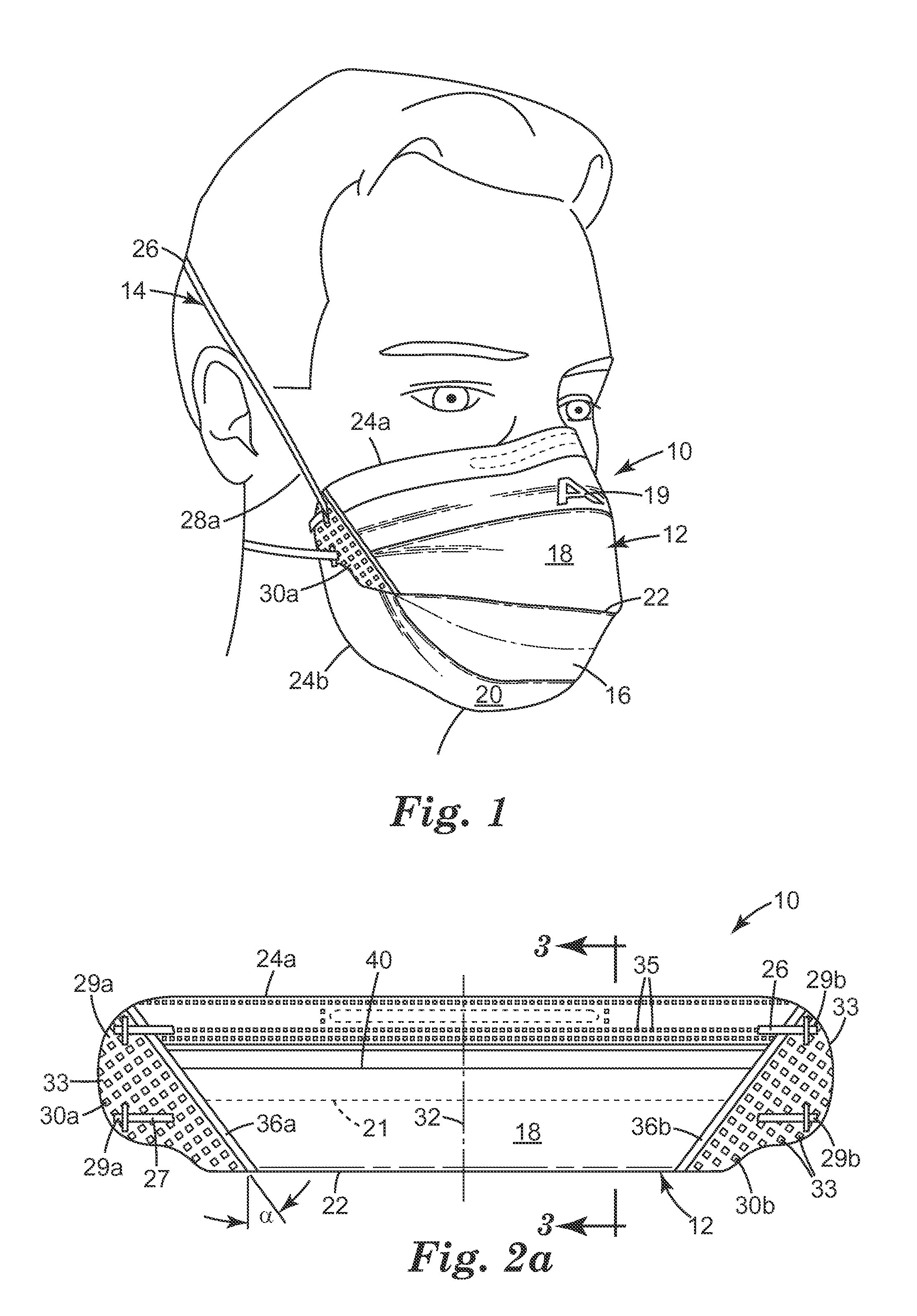 Filtering face-piece respirator having welded indicia hidden in pleat